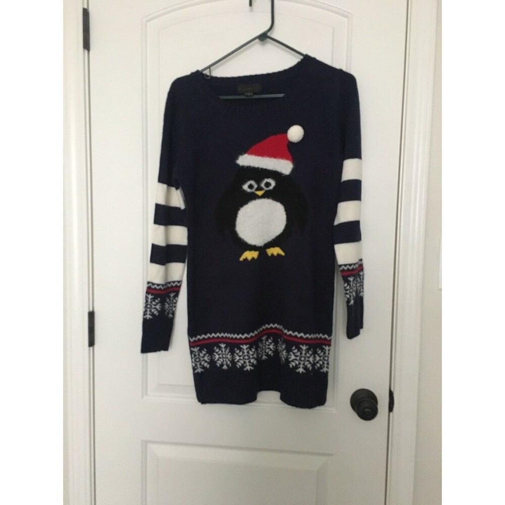Blizzard Bay Adult Unisex Penguin Theme Ugly Christmas Sweater Size Small